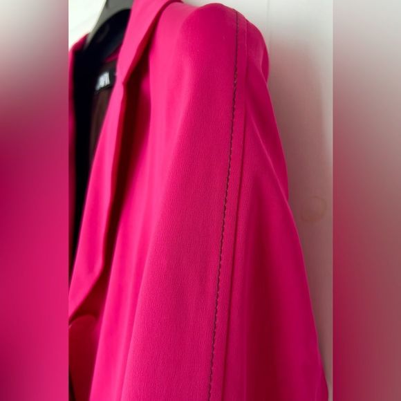 ZARA Pink Blazer with Black Trim - Picture 3 of 8